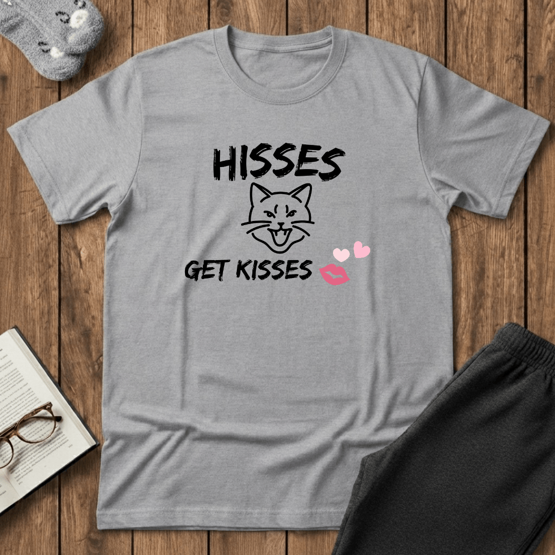 Hisses Get Kisses Cat T-Shirt