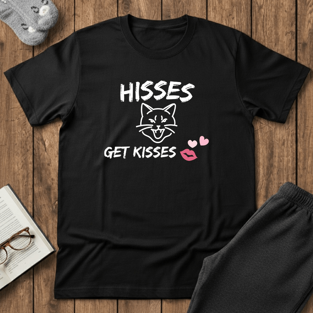 Hisses Get Kisses Cat T-Shirt