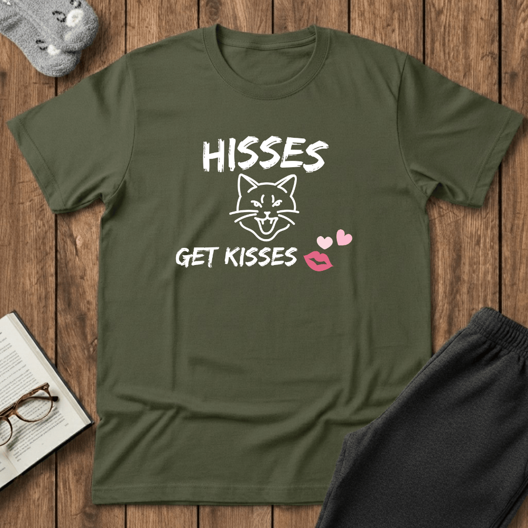 Hisses Get Kisses Cat T-Shirt