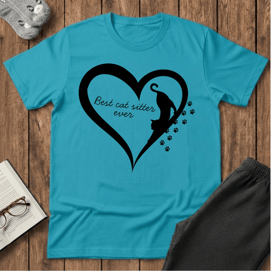 Best Cat Sitter Ever Heart T-Shirt