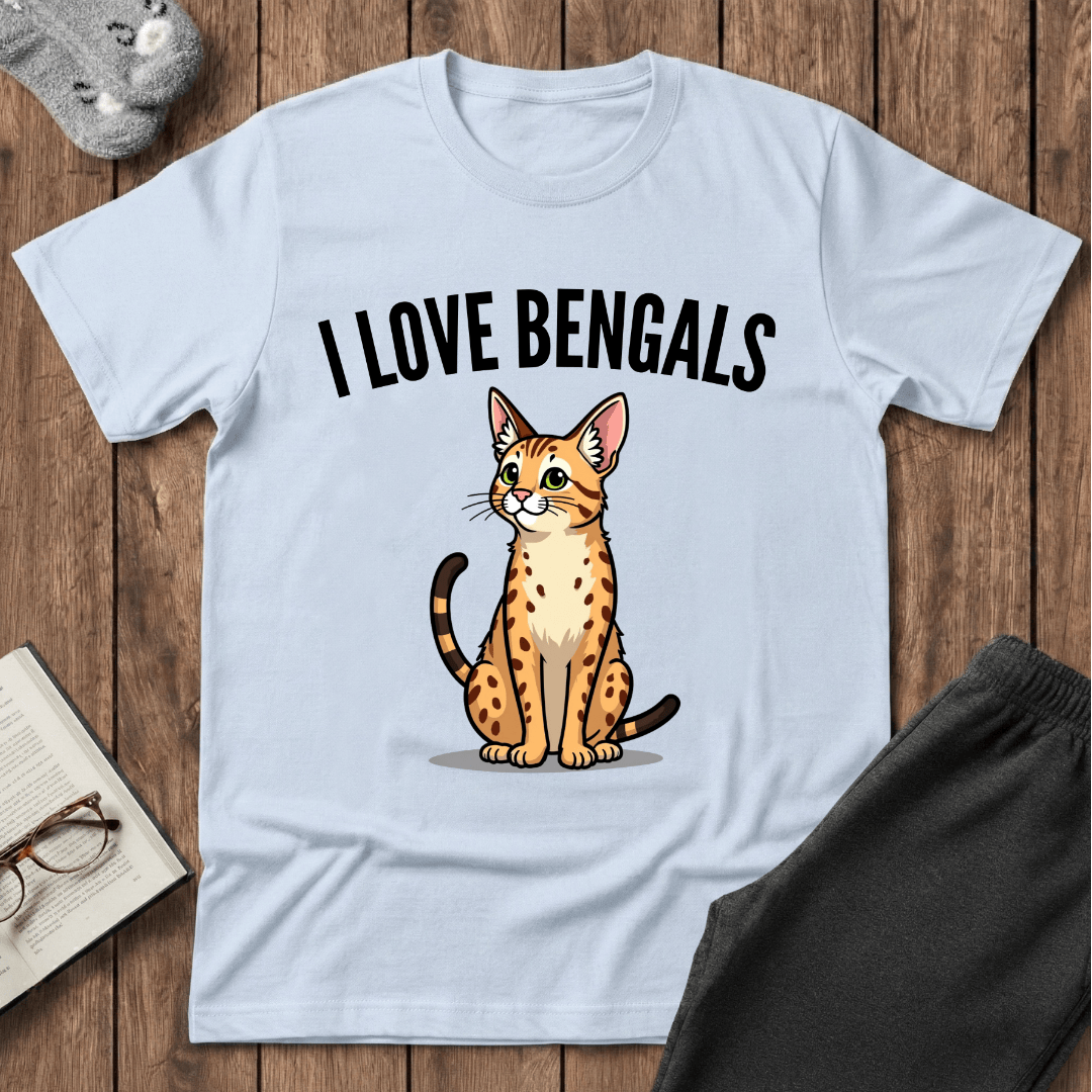 I ❤️ Bengals Cat T-Shirt