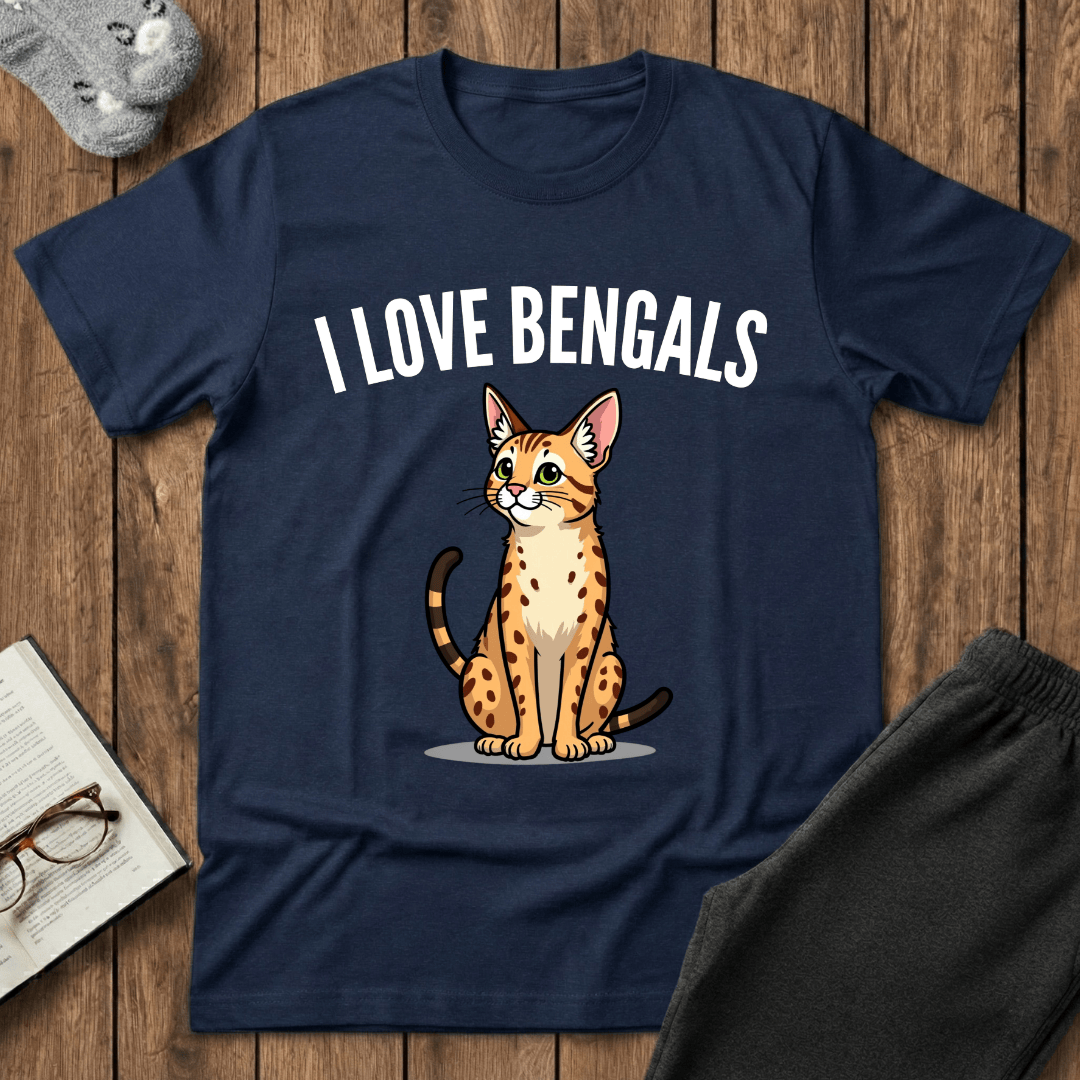 I ❤️ Bengals Cat T-Shirt