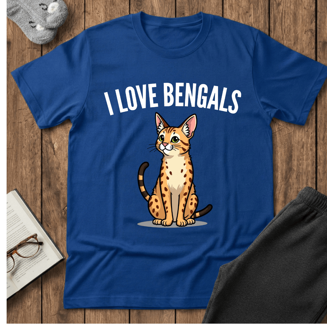 I ❤️ Bengals Cat T-Shirt