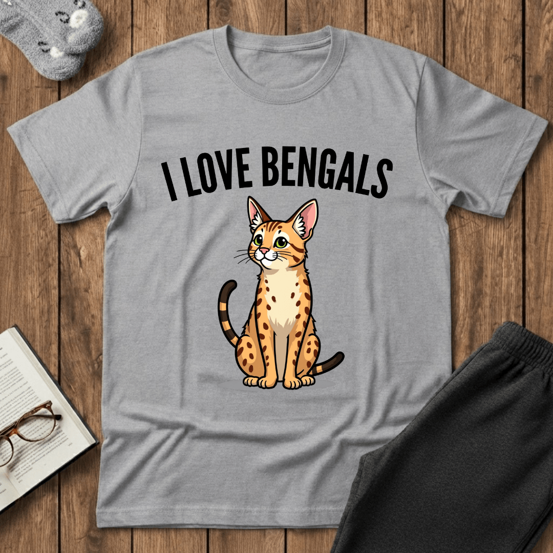 I ❤️ Bengals Cat T-Shirt