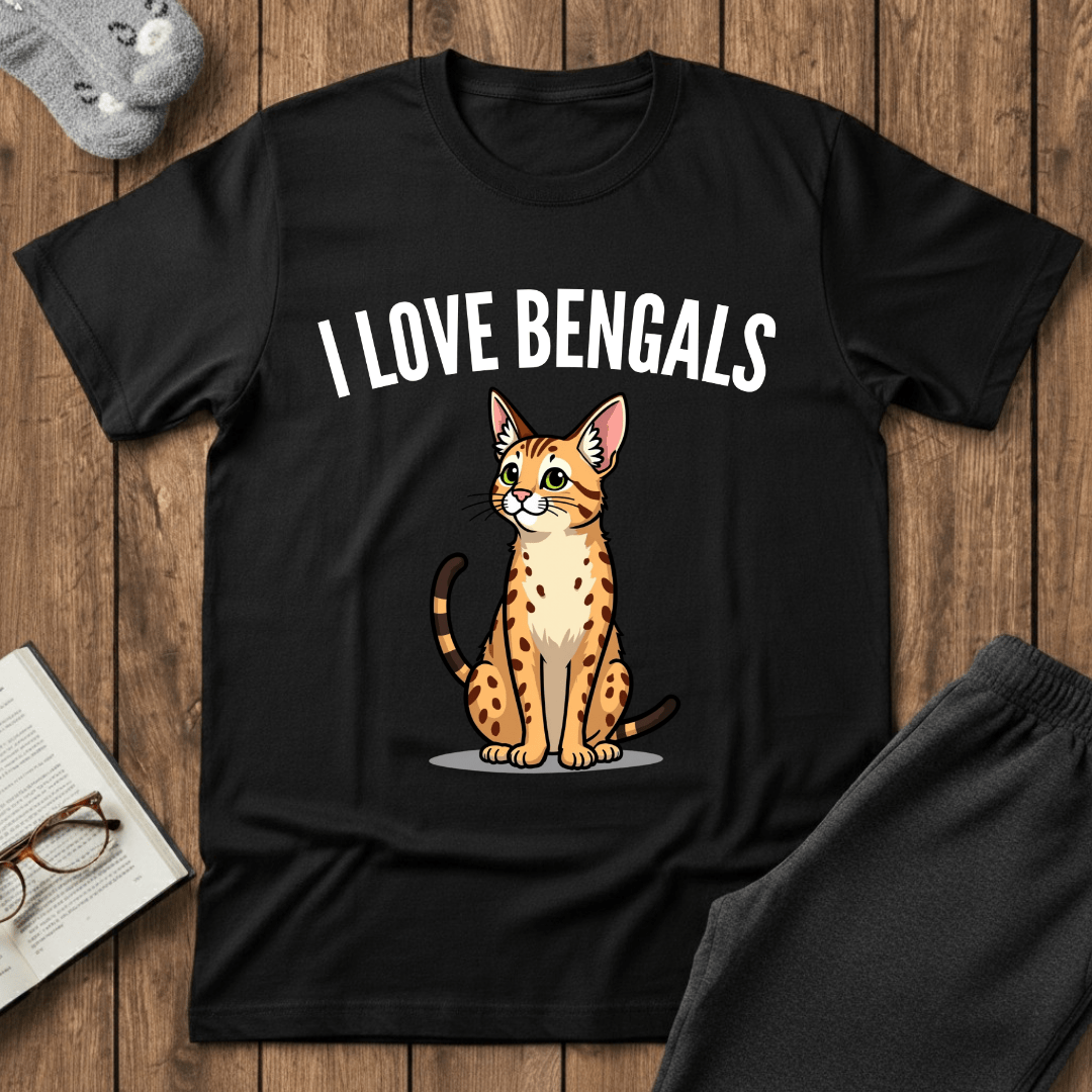 I ❤️ Bengals Cat T-Shirt