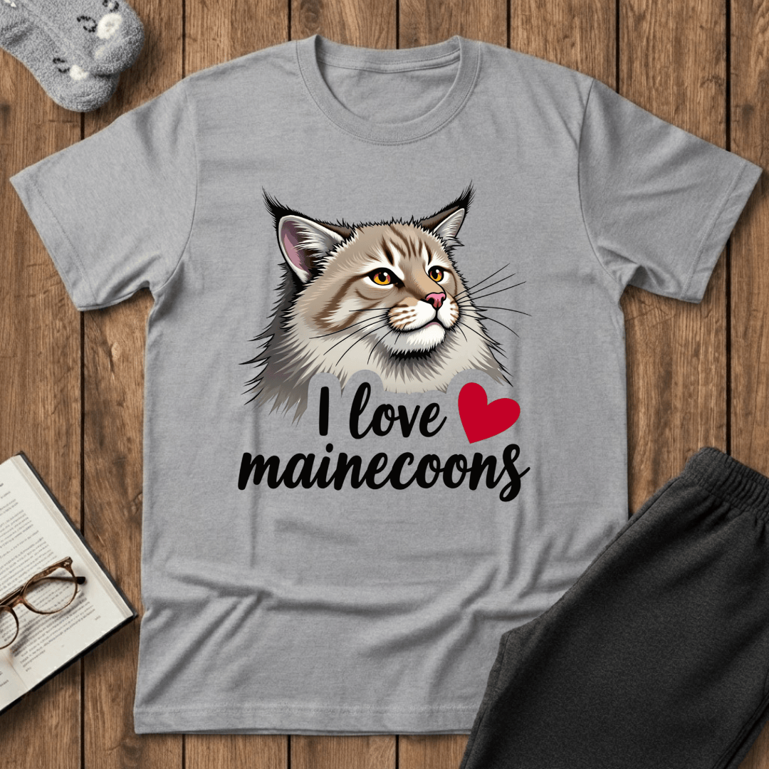 I ❤️ Maine Coons T-Shirt