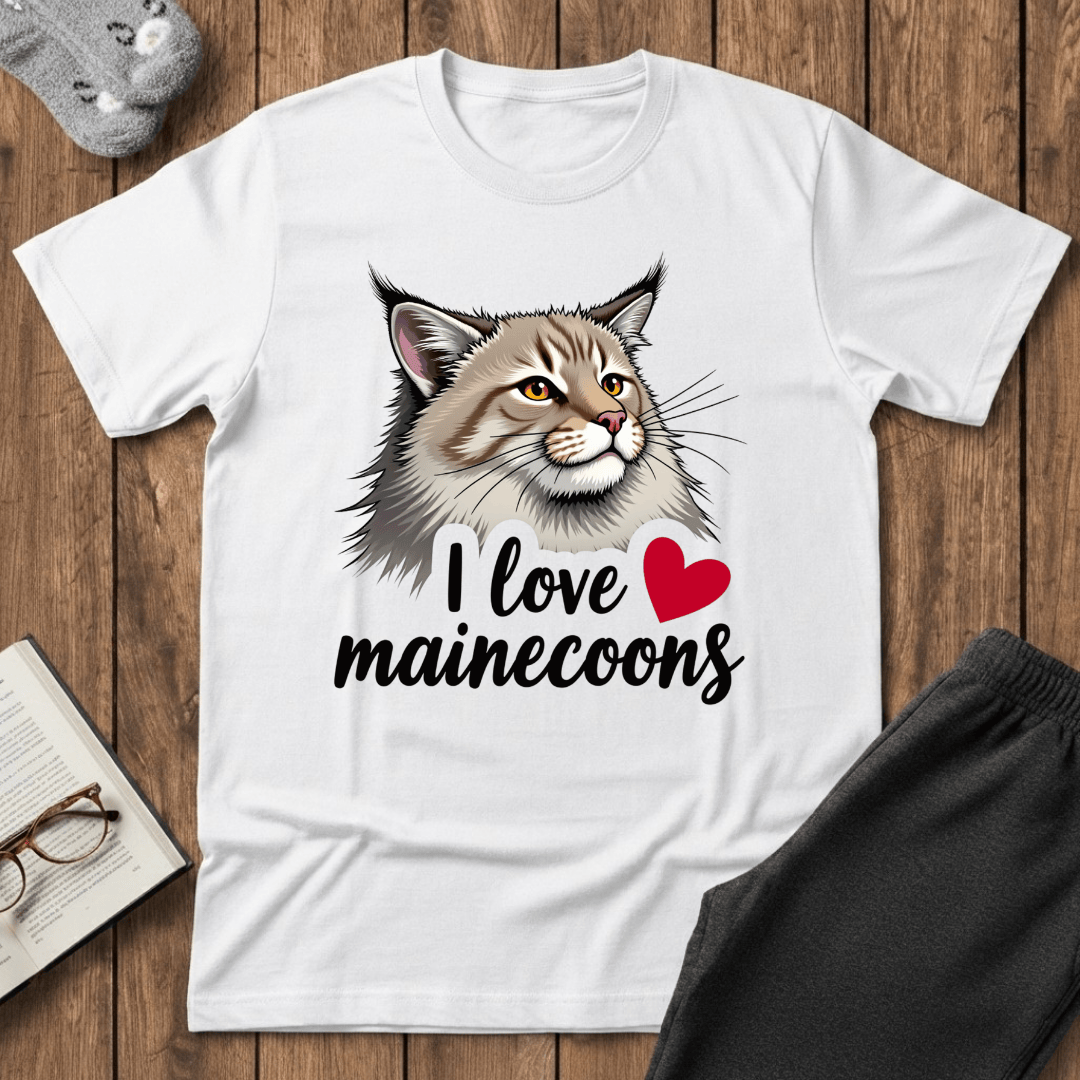 I ❤️ Maine Coons T-Shirt