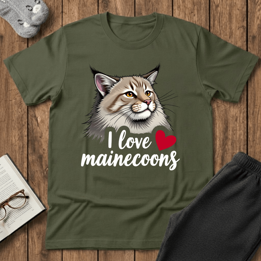 I ❤️ Maine Coons T-Shirt