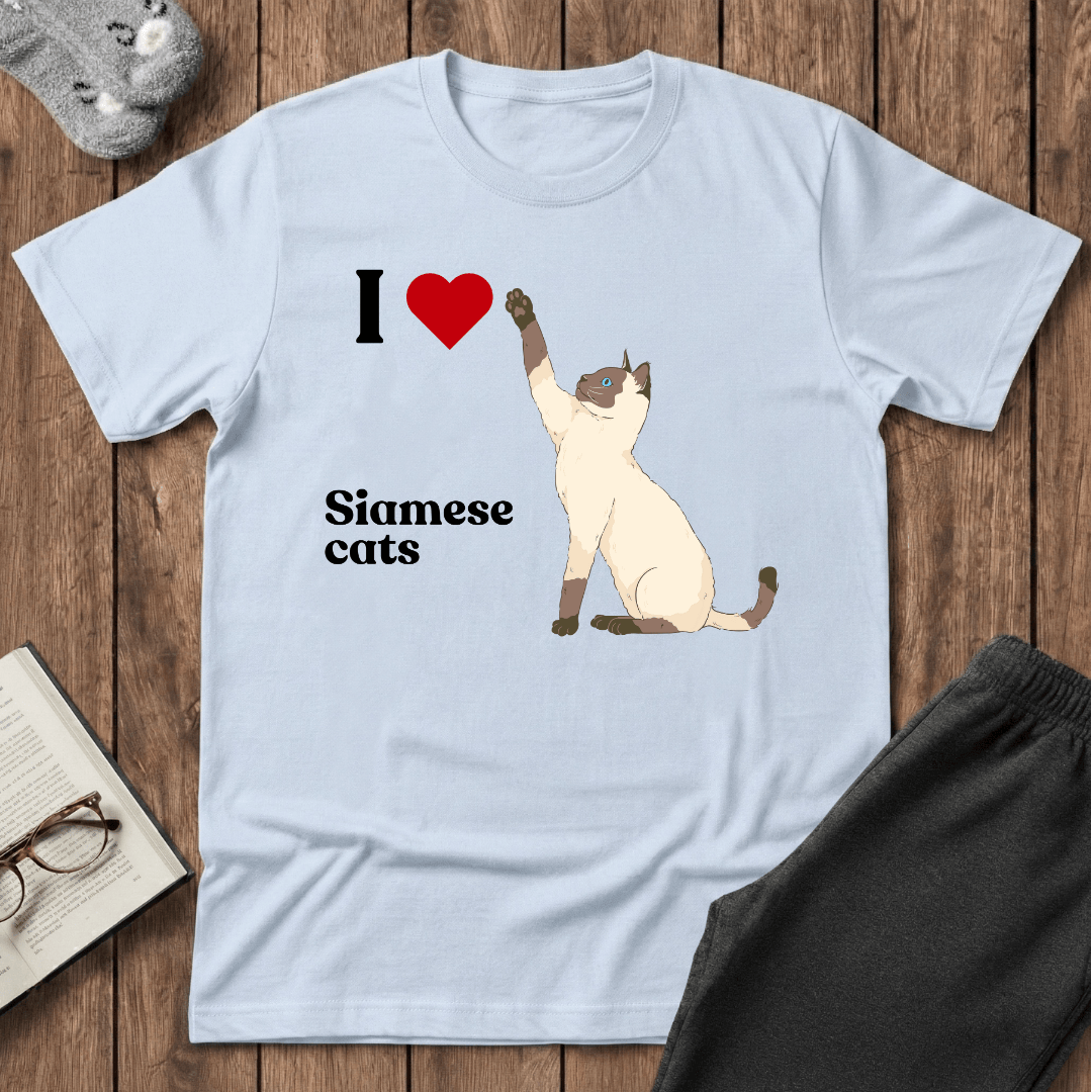 I ❤️ Siamese Cats T-Shirt
