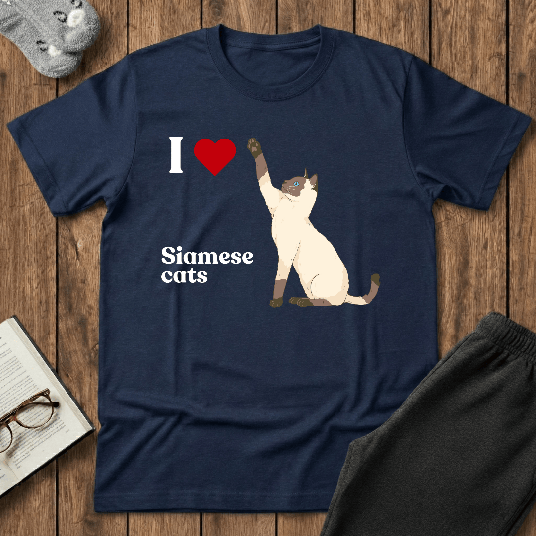 I ❤️ Siamese Cats T-Shirt