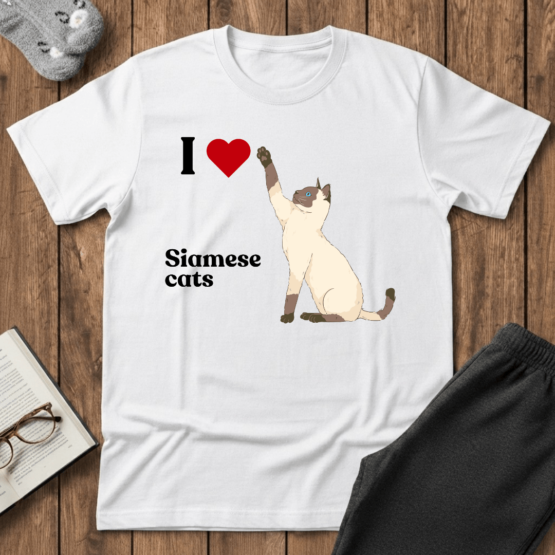 I ❤️ Siamese Cats T-Shirt
