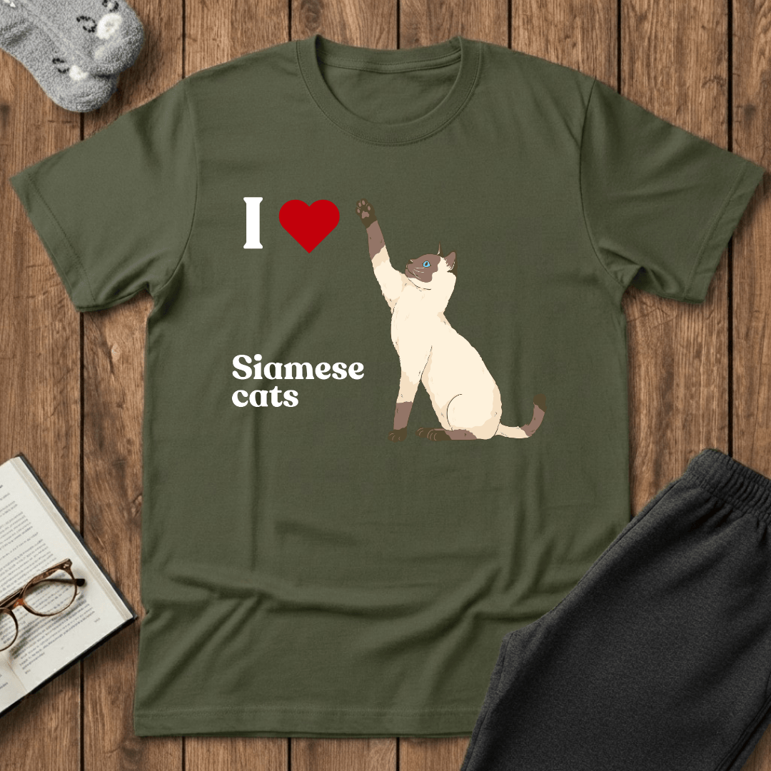 I ❤️ Siamese Cats T-Shirt