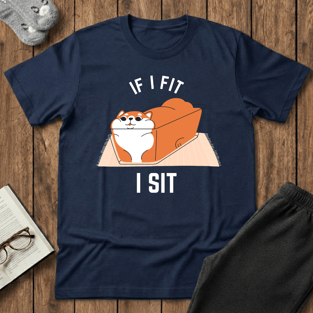 If I Fit, I Sit Cat T-Shirt