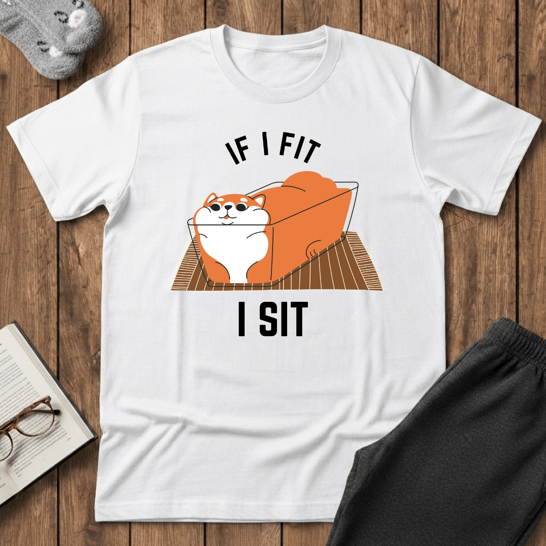 If I Fit, I Sit Cat T-Shirt