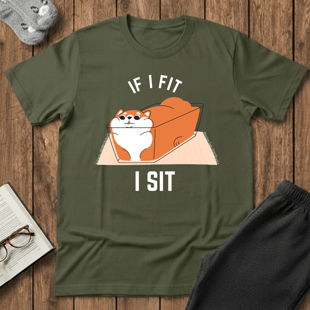 If I Fit, I Sit Cat T-Shirt