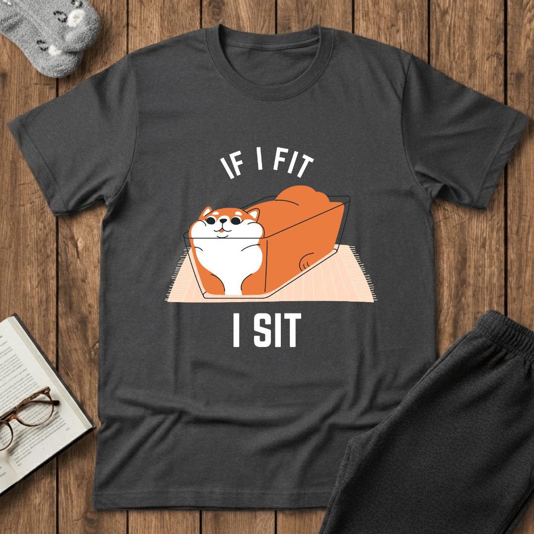 If I Fit, I Sit Cat T-Shirt
