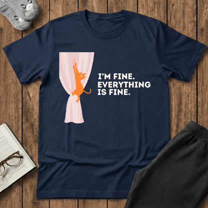 I’m Fine. Everything Is Fine Cat T-Shirt