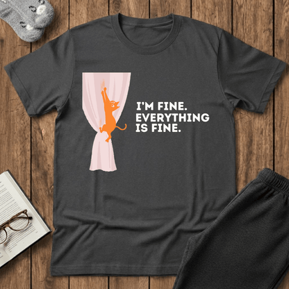 I’m Fine. Everything Is Fine Cat T-Shirt
