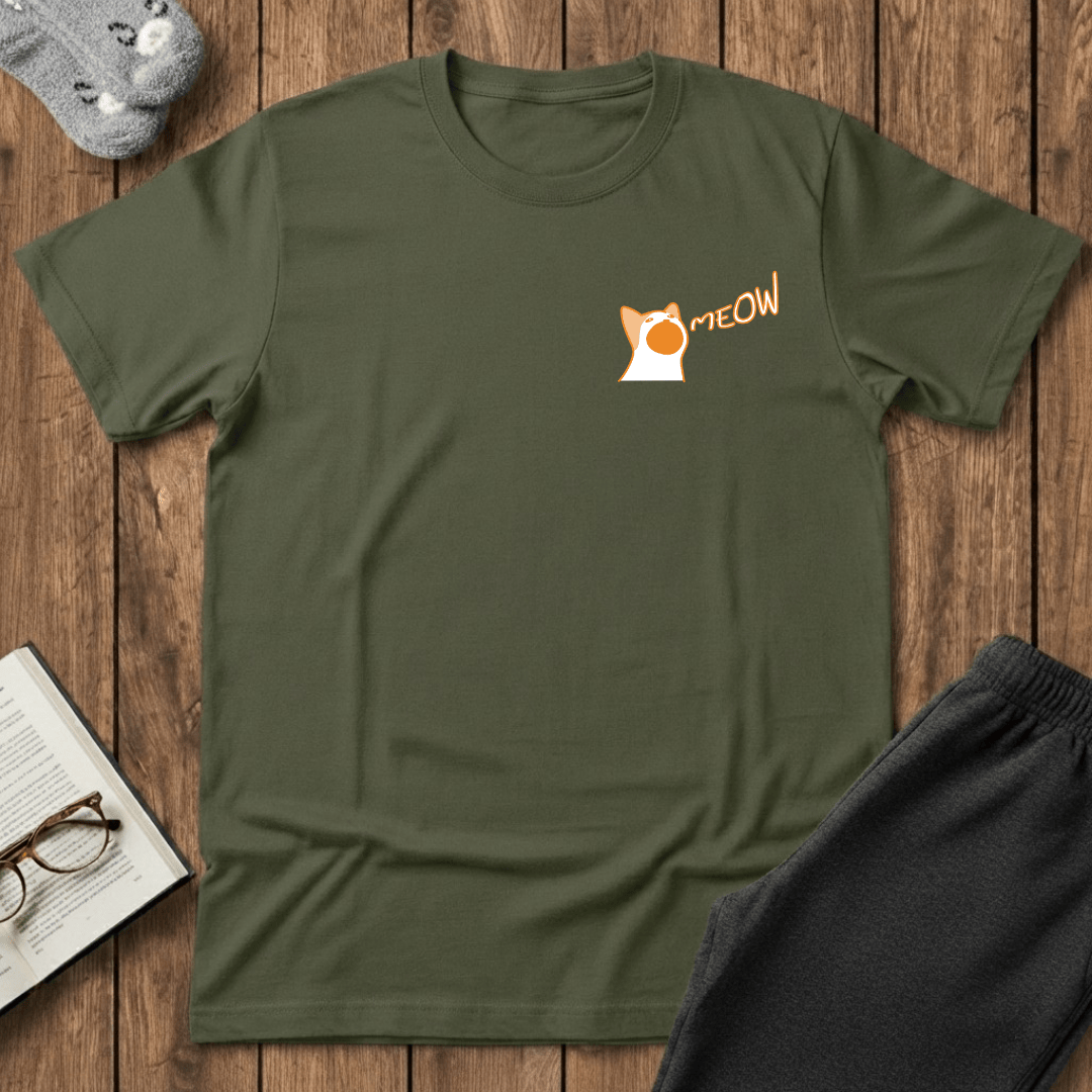 Big Meow Energy Orange Cat T-Shirt