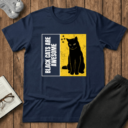 Black Cats Are Awesome T-Shirt