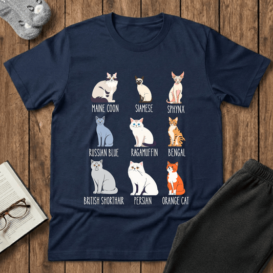 Cat Breed Showcase T-Shirt