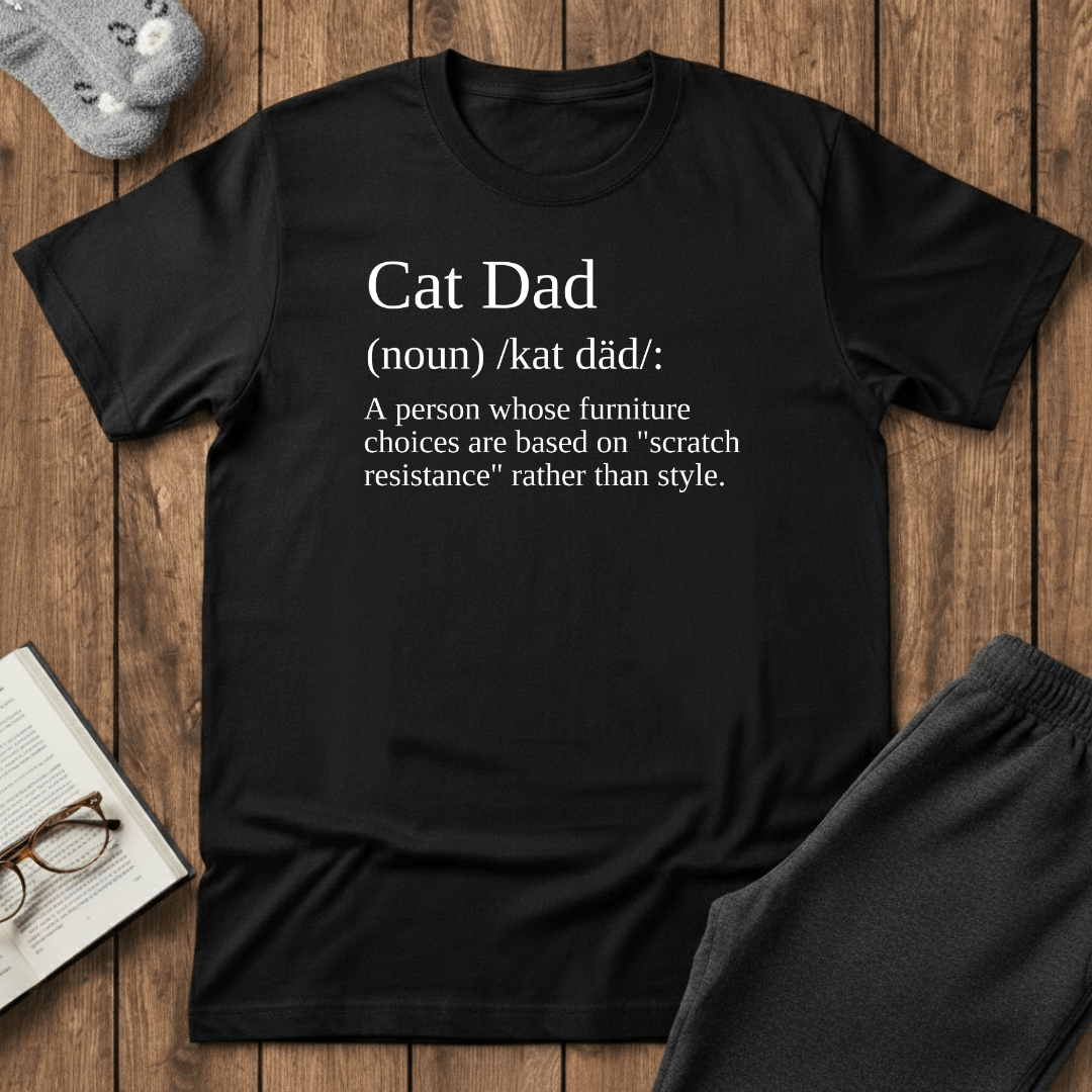 Cat Dad Definition T-Shirt