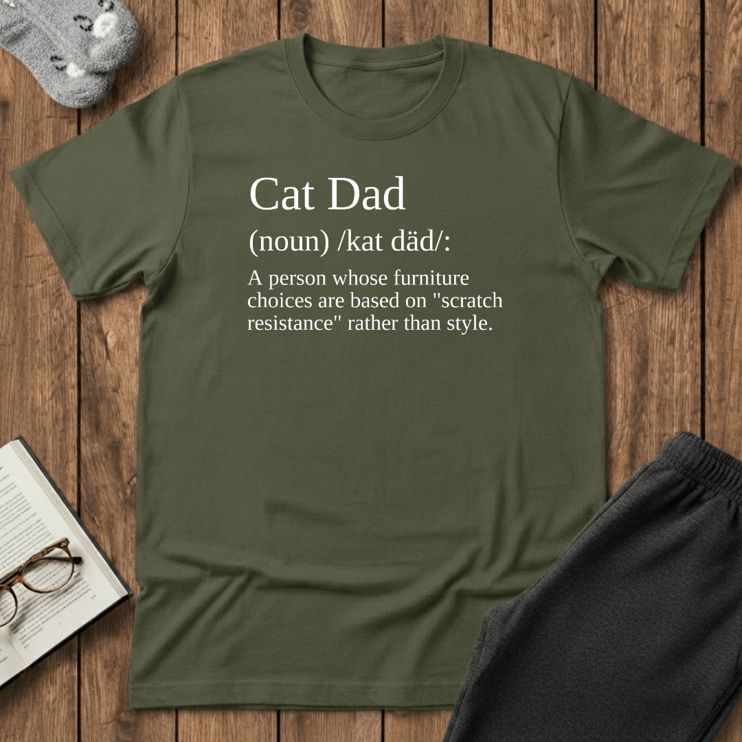 Cat Dad Definition T-Shirt