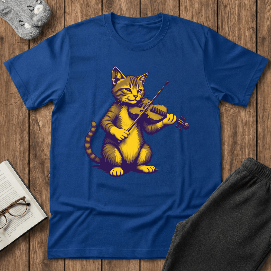 Cat Fiddlin’ Violin T-Shirt