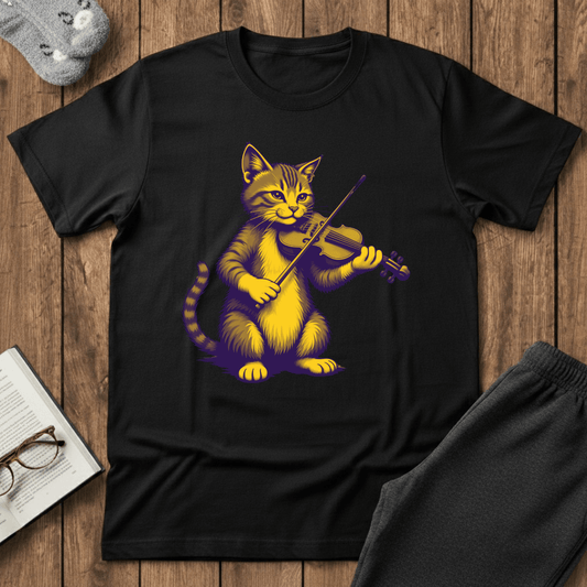 Cat Fiddlin’ Violin T-Shirt
