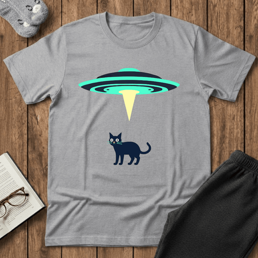 Abducted By Aliens Cat T-Shirt