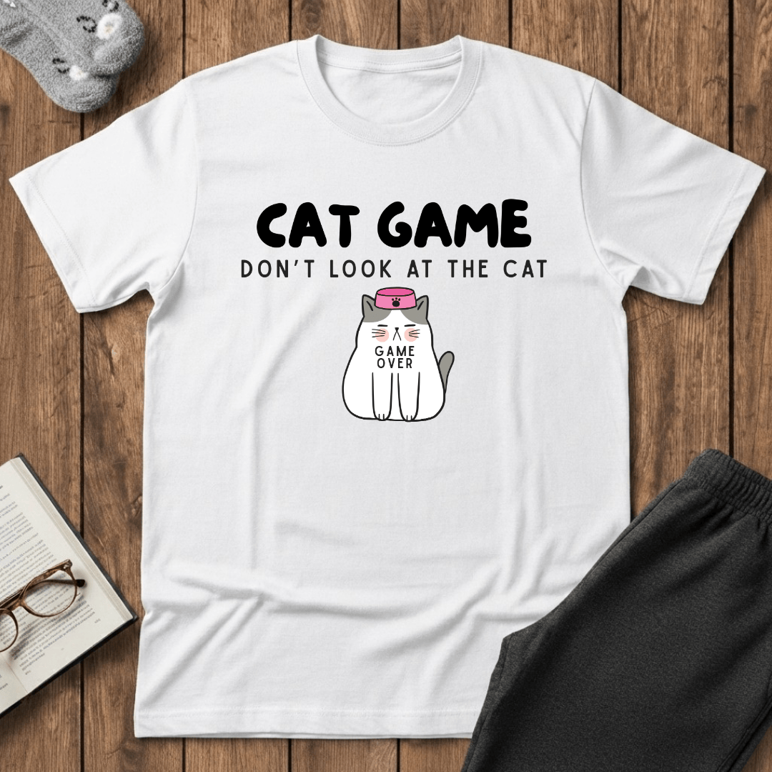 Cat Game (Don’t Look) T-Shirt