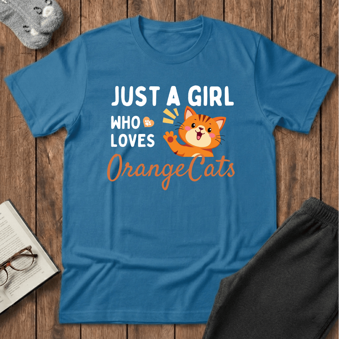 Just a Girl Who Loves Orange Cats T-Shirt