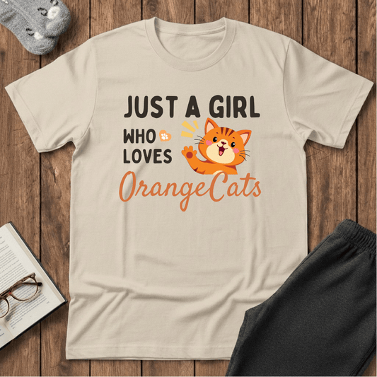 Just a Girl Who Loves Orange Cats T-Shirt