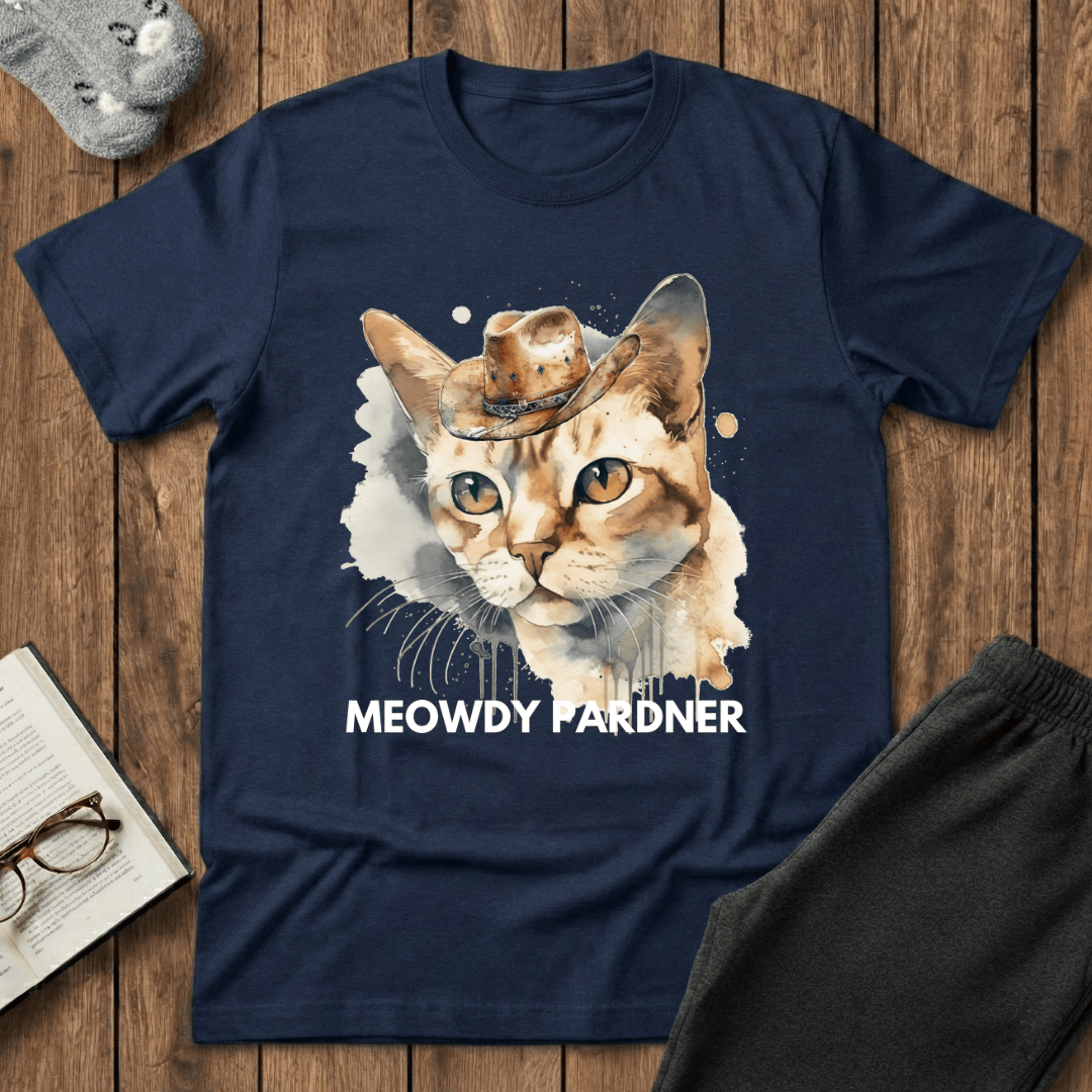 Meowdy Pardner Cat T-Shirt