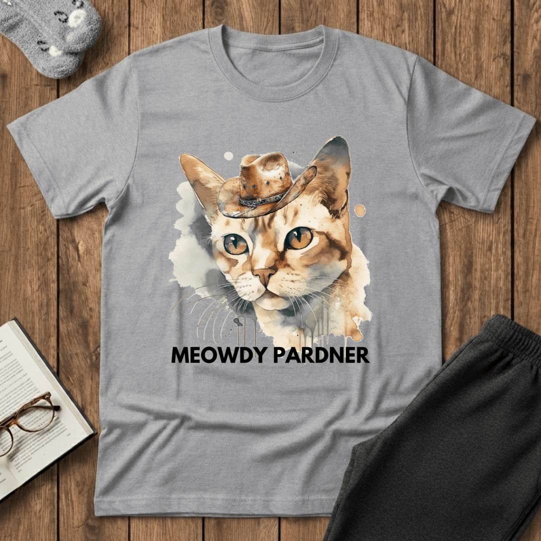 Meowdy Pardner Cat T-Shirt
