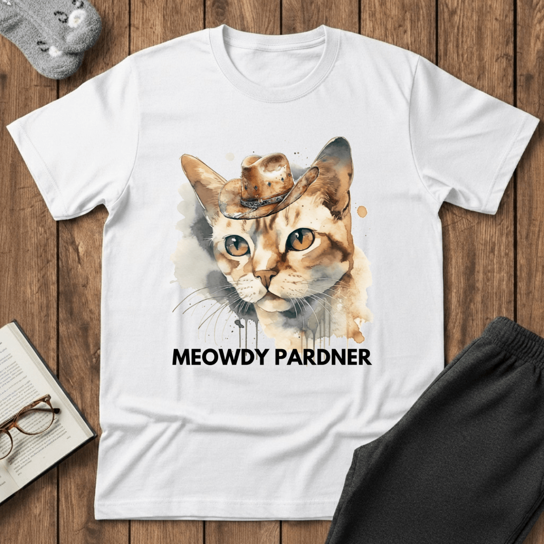 Meowdy Pardner Cat T-Shirt