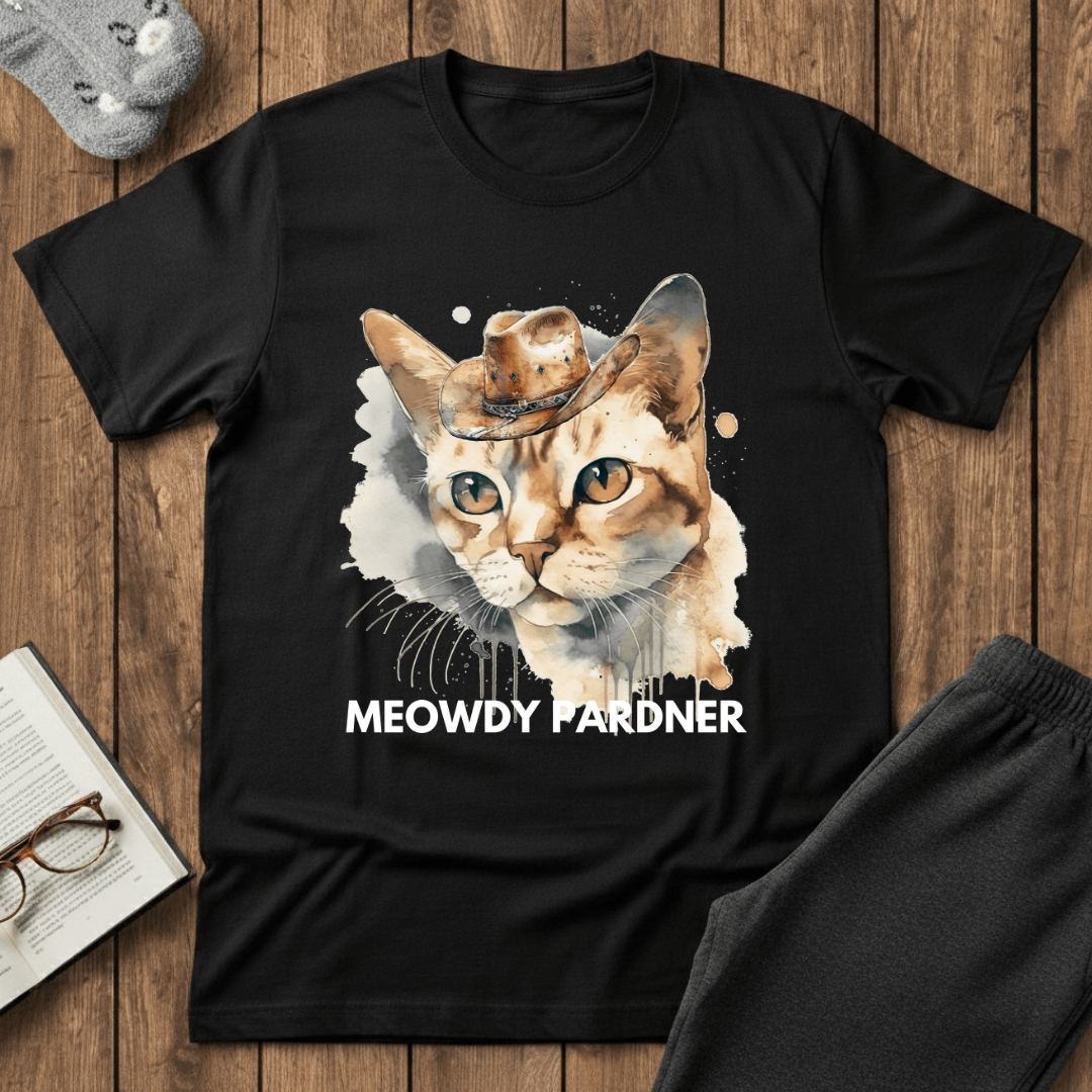Meowdy Pardner Cat T-Shirt