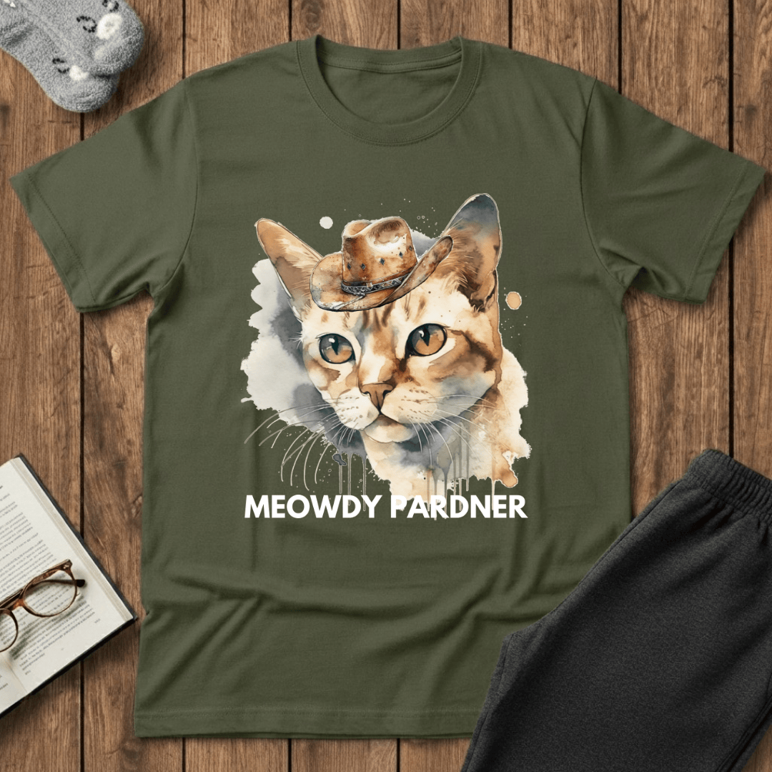 Meowdy Pardner Cat T-Shirt