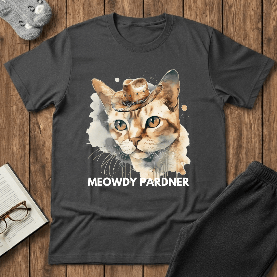 Meowdy Pardner Cat T-Shirt