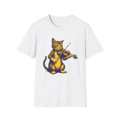 Cat Fiddlin’ Violin T-Shirt