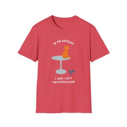 In My Defense I Was Left Unsupervised Cat T-Shirt