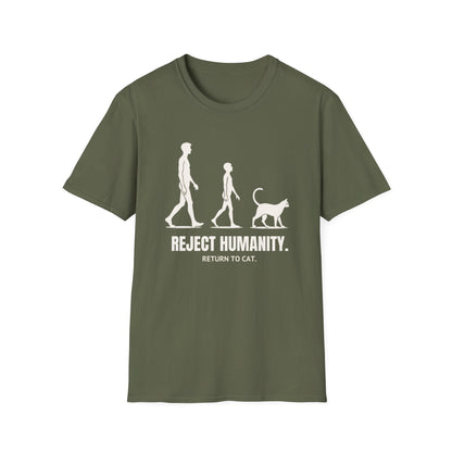 Reject Humanity, Return to Cat T-Shirt