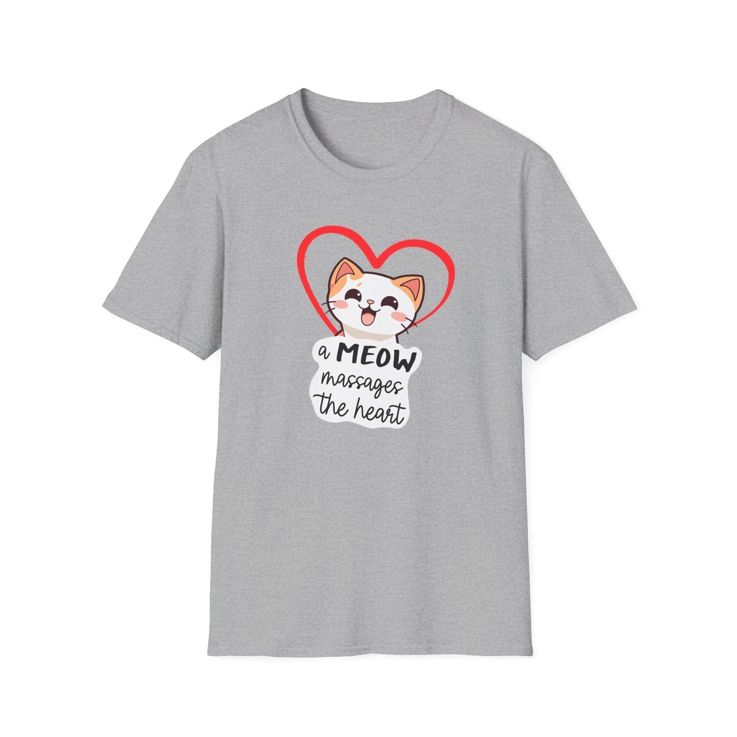 Heart Massaging Meow Cat T-Shirt
