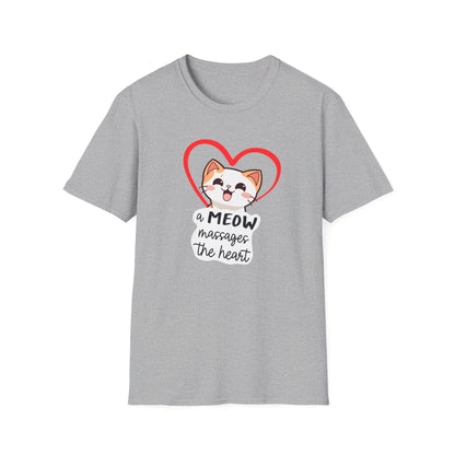 Heart Massaging Meow Cat T-Shirt