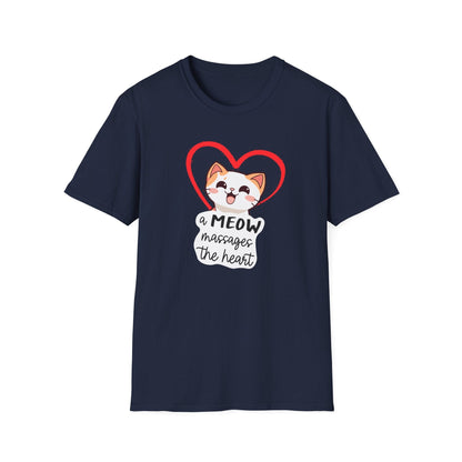Heart Massaging Meow Cat T-Shirt