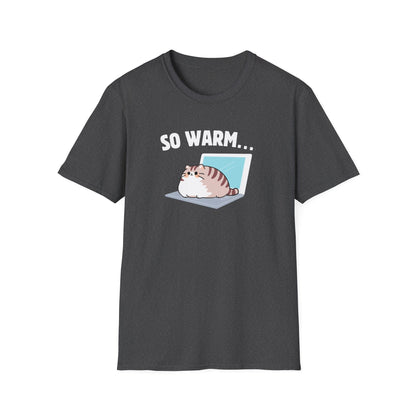 So Warm Laptop Cat T-Shirt