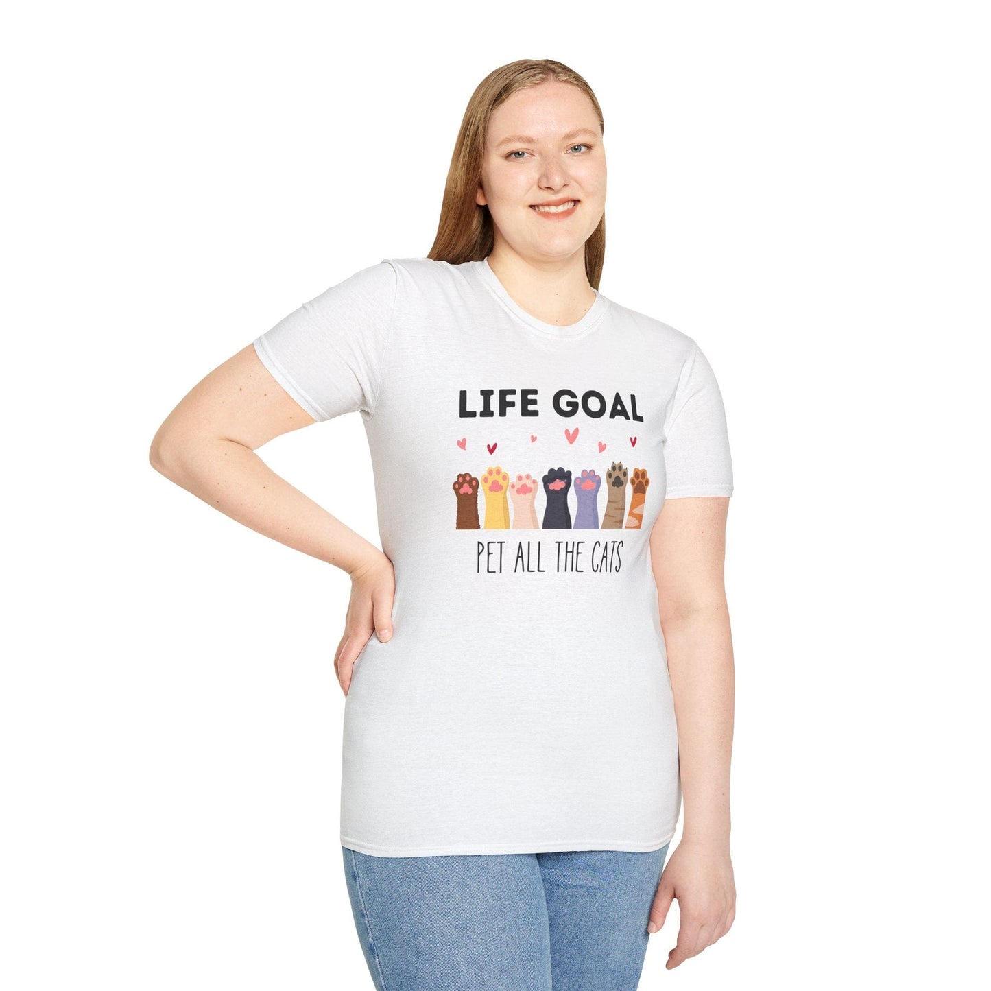 Life Goal: Pet All The Cats T-Shirt