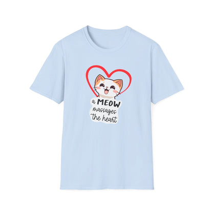 Heart Massaging Meow Cat T-Shirt