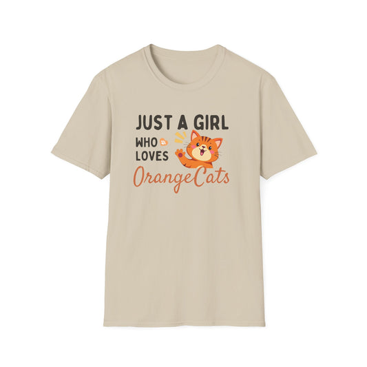 Just a Girl Who Loves Orange Cats T-Shirt