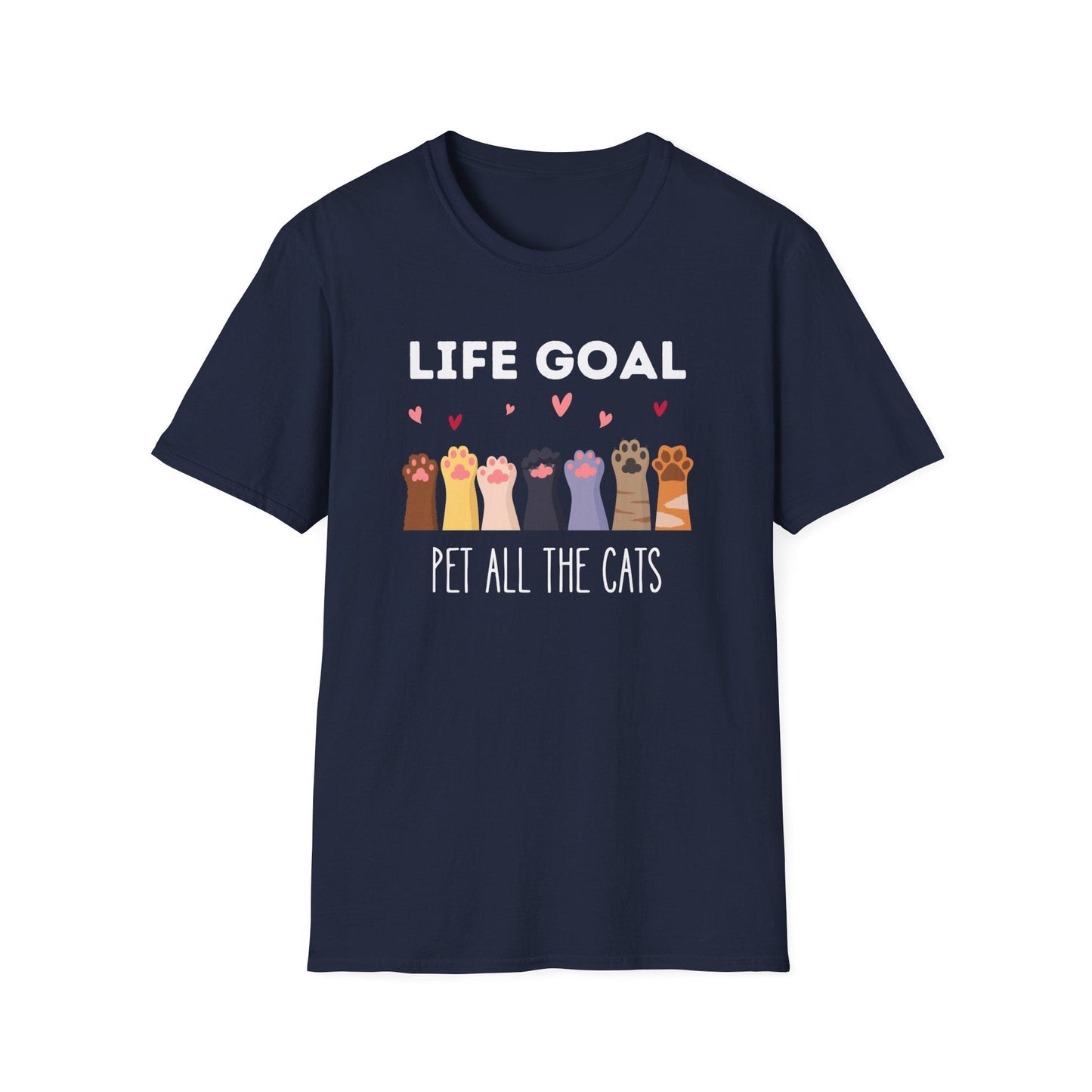 Life Goal: Pet All The Cats T-Shirt